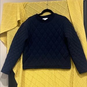 Athleta Retroplush Quilted Crewneck Sweatshirt Woman